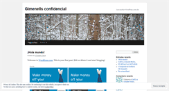 Desktop Screenshot of gimenellsconfidencial.wordpress.com