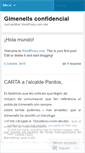 Mobile Screenshot of gimenellsconfidencial.wordpress.com