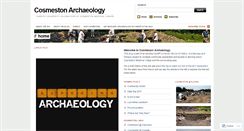 Desktop Screenshot of cosmestonarchaeology.wordpress.com