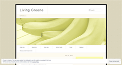 Desktop Screenshot of livinggreeneblog.wordpress.com
