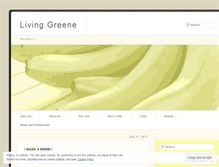 Tablet Screenshot of livinggreeneblog.wordpress.com