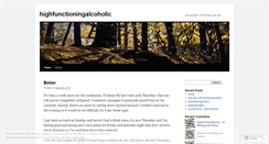 Desktop Screenshot of highfunctioningalcoholic.wordpress.com