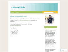 Tablet Screenshot of cuteandlittle.wordpress.com
