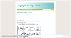 Desktop Screenshot of jogoseducacaoinfantil.wordpress.com