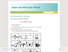 Tablet Screenshot of jogoseducacaoinfantil.wordpress.com