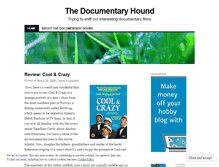 Tablet Screenshot of docuhound.wordpress.com