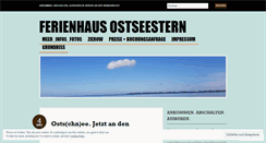 Desktop Screenshot of ferienhausostseestern.wordpress.com