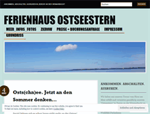 Tablet Screenshot of ferienhausostseestern.wordpress.com