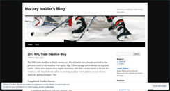Desktop Screenshot of hockeyinsider26.wordpress.com