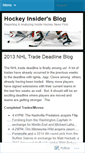 Mobile Screenshot of hockeyinsider26.wordpress.com