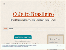 Tablet Screenshot of ojeitobrasileiro.wordpress.com
