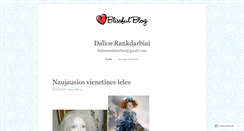 Desktop Screenshot of daliosrankdarbiai.wordpress.com