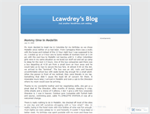 Tablet Screenshot of lcawdrey.wordpress.com