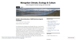 Desktop Screenshot of mongolianecologyculture.wordpress.com