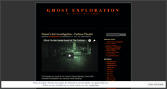 Desktop Screenshot of ghostexploration.wordpress.com
