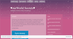 Desktop Screenshot of dizzywoodsecretsnotes.wordpress.com
