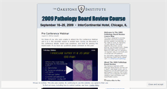 Desktop Screenshot of pathologyreview2009.wordpress.com