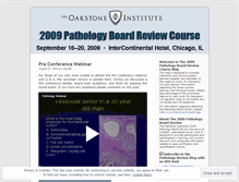 Tablet Screenshot of pathologyreview2009.wordpress.com