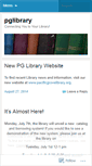 Mobile Screenshot of pglibrary.wordpress.com