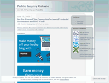 Tablet Screenshot of ontariotruth.wordpress.com