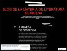 Tablet Screenshot of literaturamexicanaigi.wordpress.com