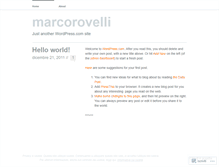 Tablet Screenshot of marcorovelli.wordpress.com