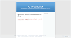 Desktop Screenshot of gurgaonpgsec22.wordpress.com