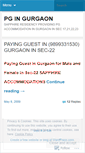 Mobile Screenshot of gurgaonpgsec22.wordpress.com