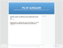 Tablet Screenshot of gurgaonpgsec22.wordpress.com