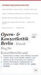 Mobile Screenshot of konzertkritikopernkritikberlin.wordpress.com