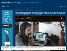 Tablet Screenshot of mayghanmcpherson.wordpress.com