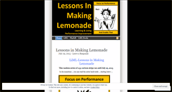 Desktop Screenshot of lessonsinmakinglemonade.wordpress.com