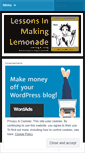 Mobile Screenshot of lessonsinmakinglemonade.wordpress.com