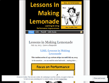 Tablet Screenshot of lessonsinmakinglemonade.wordpress.com