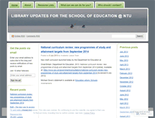 Tablet Screenshot of educlibraryupdatesntu.wordpress.com