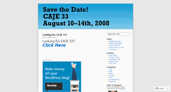 Desktop Screenshot of caje32.wordpress.com
