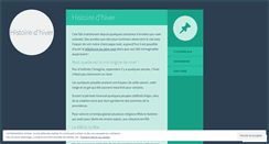 Desktop Screenshot of histoirehiver.wordpress.com