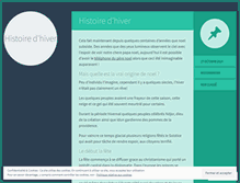 Tablet Screenshot of histoirehiver.wordpress.com