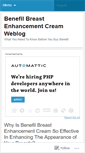 Mobile Screenshot of benefilbreastenhancementcream.wordpress.com