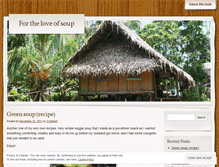 Tablet Screenshot of fortheloveofsoup.wordpress.com