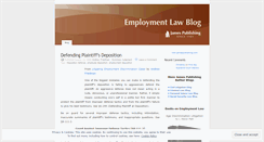 Desktop Screenshot of jamesemploymentlaw.wordpress.com