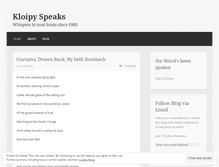 Tablet Screenshot of kloipy.wordpress.com
