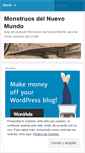 Mobile Screenshot of monstruosdelnuevomundo.wordpress.com