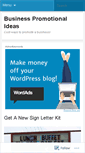 Mobile Screenshot of businesspromotions.wordpress.com