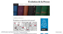 Desktop Screenshot of presse2010.wordpress.com