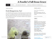 Tablet Screenshot of afoodiesfallfromgrace.wordpress.com