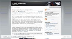 Desktop Screenshot of britishbeginnerbiker.wordpress.com
