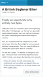 Mobile Screenshot of britishbeginnerbiker.wordpress.com