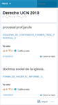 Mobile Screenshot of derechoucn2010.wordpress.com