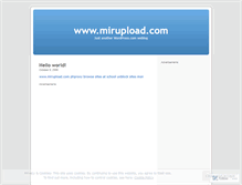 Tablet Screenshot of mirupload.wordpress.com